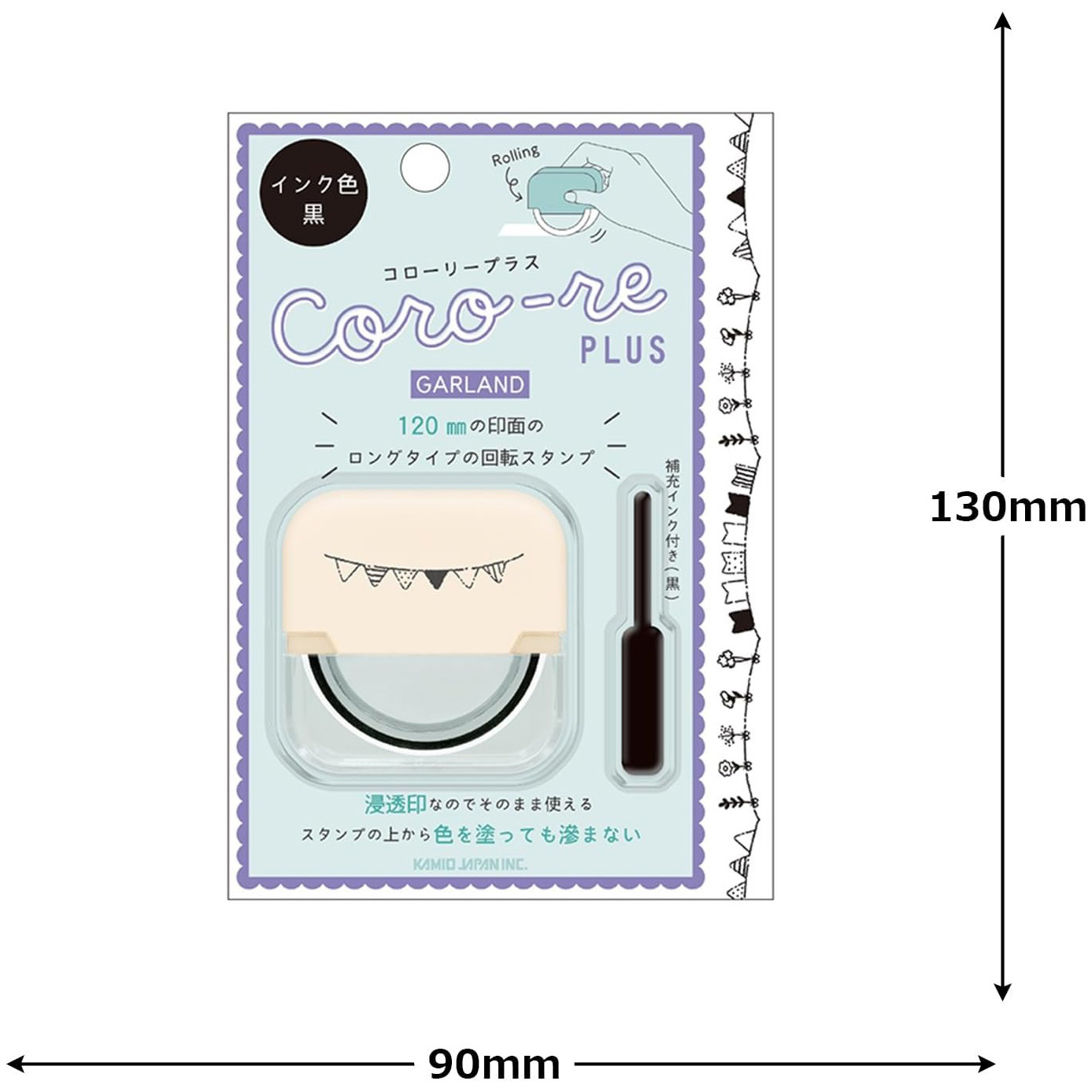 現貨｜GARLAND 花圈彩帶 日版 CORO-RE PLUS 轆轆 印章 (230015)
