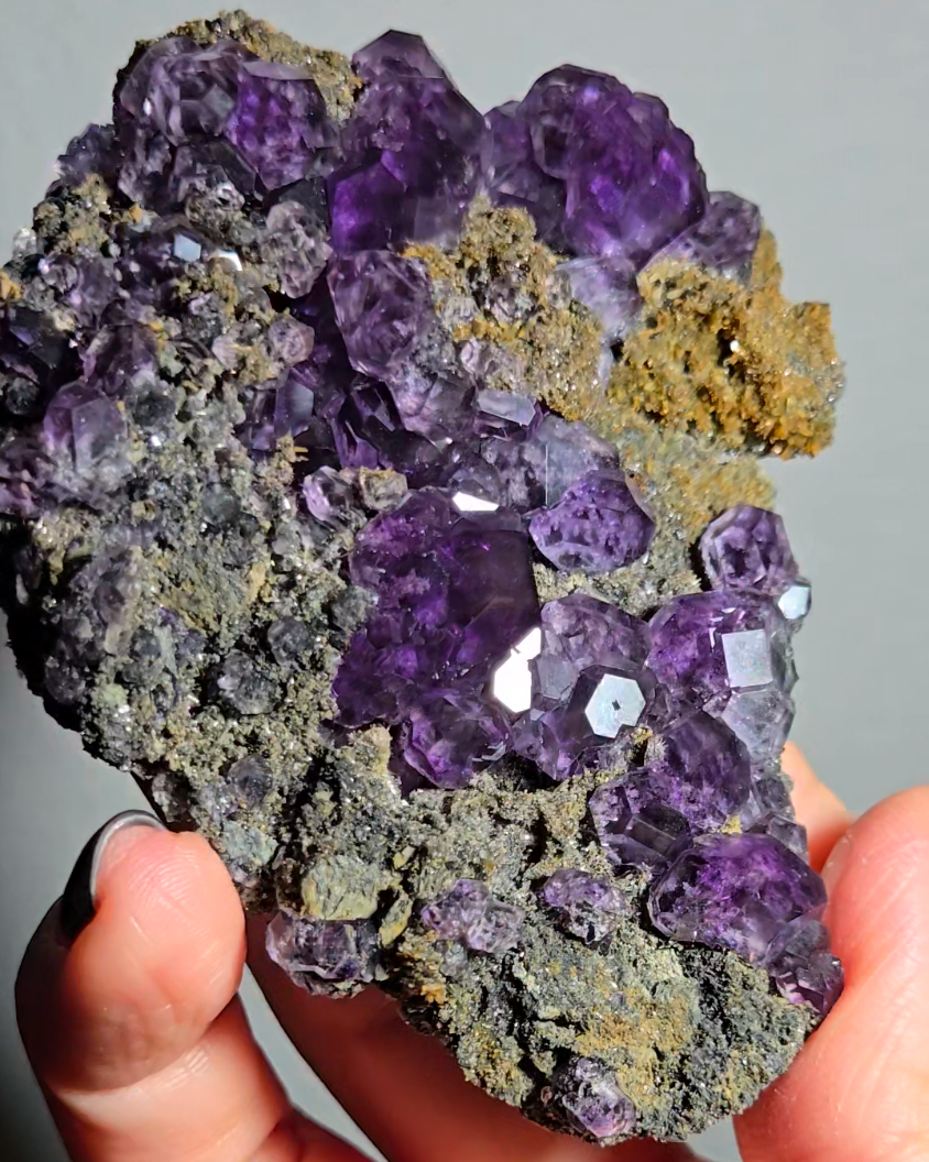 Tanzanite fluorite with perfect dodecahedrons - FL368
