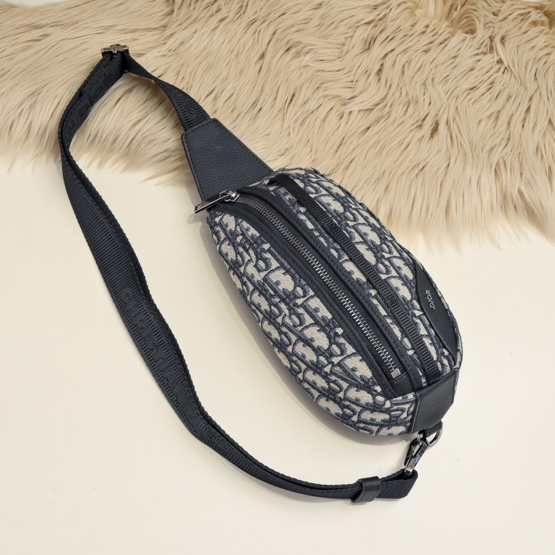 【原單】DIOR Scarab Oblique 經典緹花胸包/腰包 連禮盒