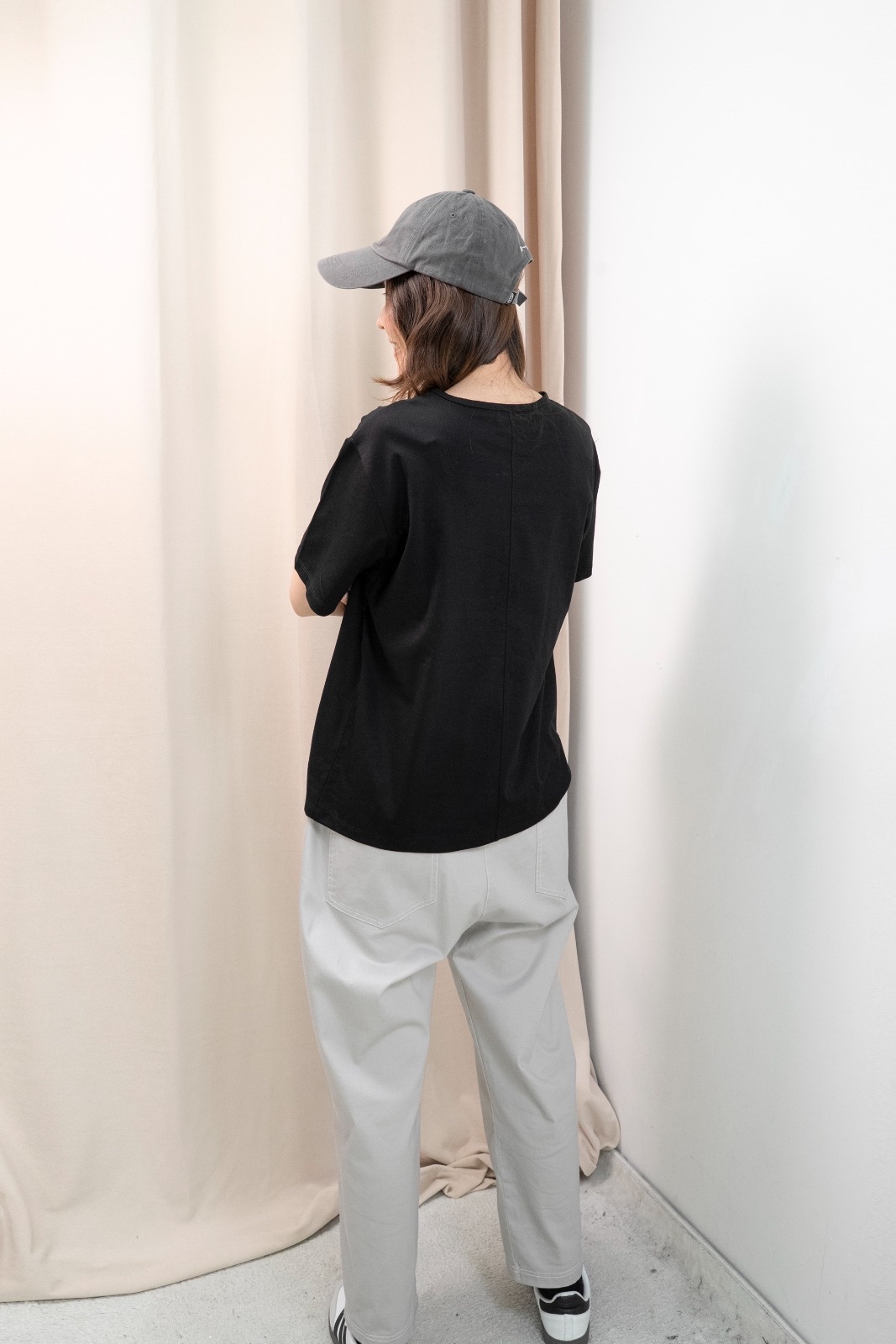 好穿微鬆Tee（黑色）