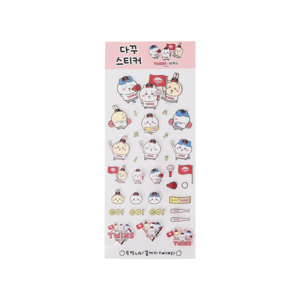 《Pre-Order》Sticker｜韓國 Chiikawa 吉伊卡哇 X LG Twins 棒球隊商品 第二彈 (26CKW17-P)