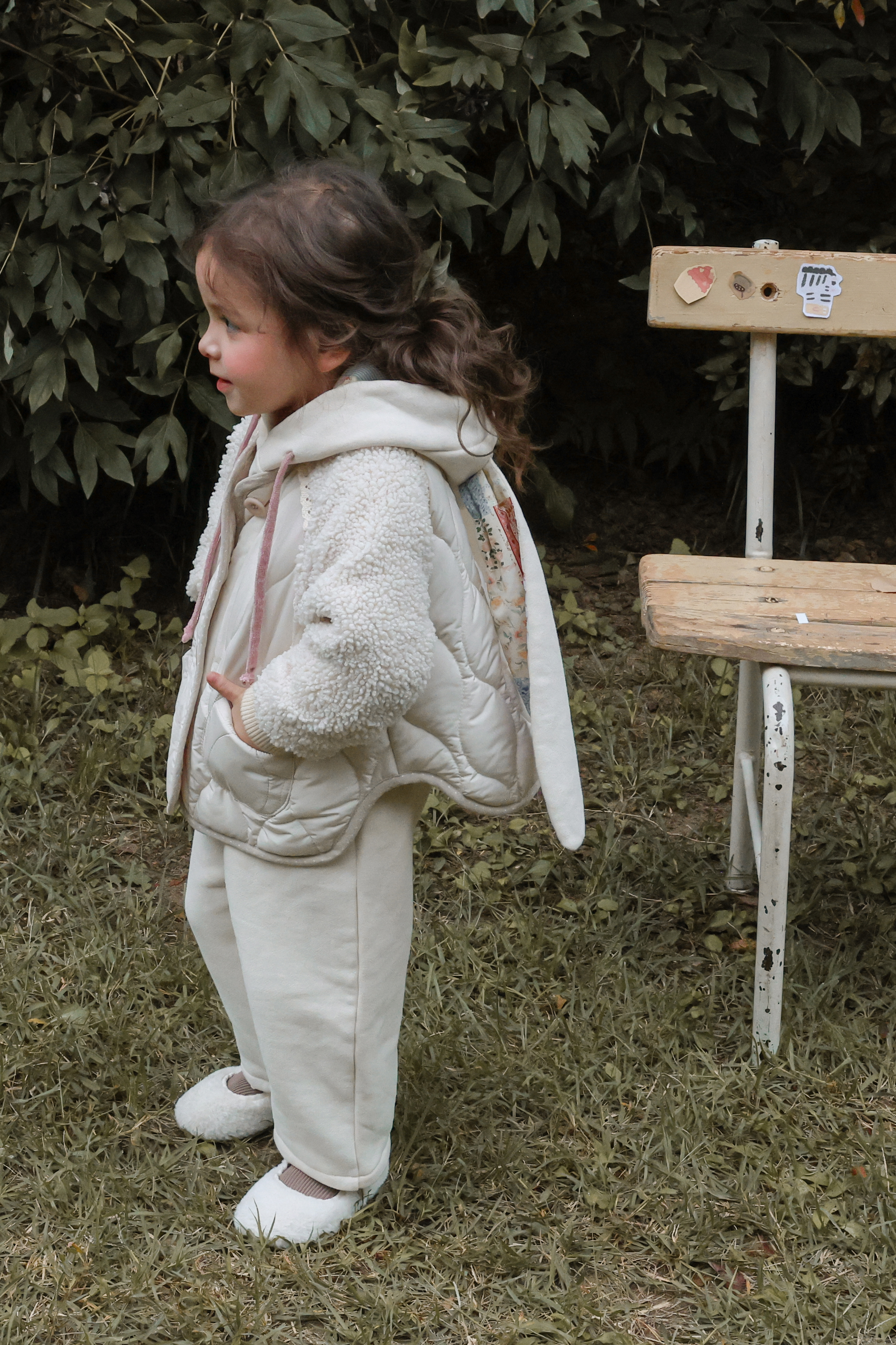 FLO | Noel quilted jumper Beige