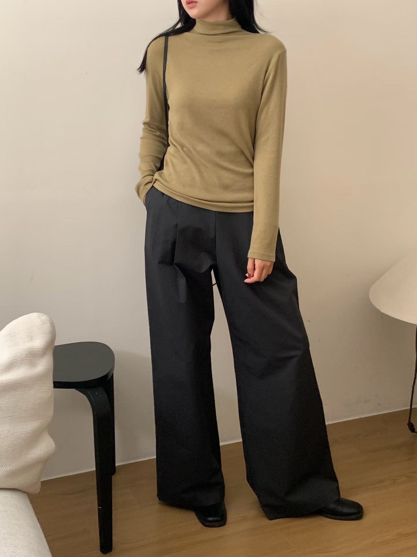 MidNeck wool basic tee