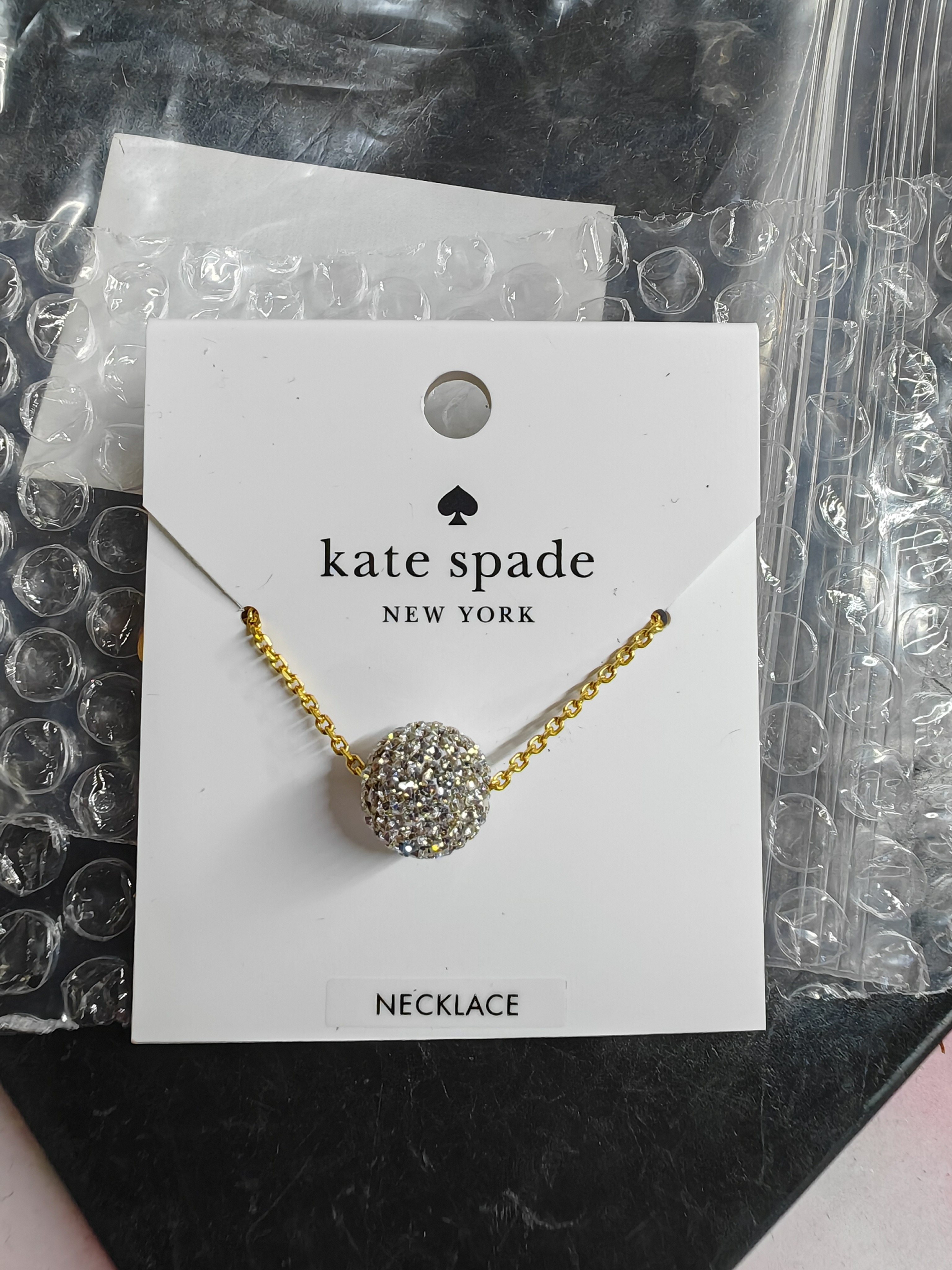香港現貨-Kate Spade razzle dazzle mini pendant necklace