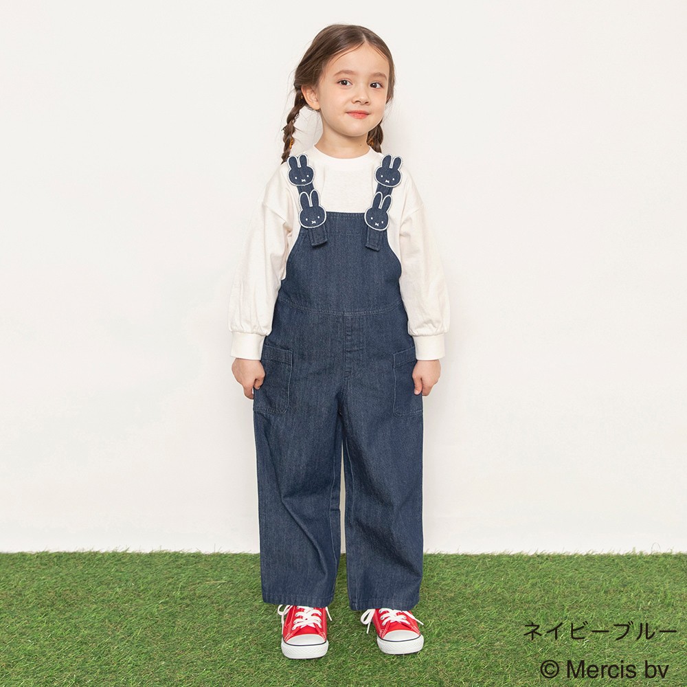 🆕【⭐訂購⭐】🌀 🇯🇵 日本直送🇯🇵 #Miffy 刺繡貼花背帶 #工人褲［2款選］🌀[ELBA-0094][260310]