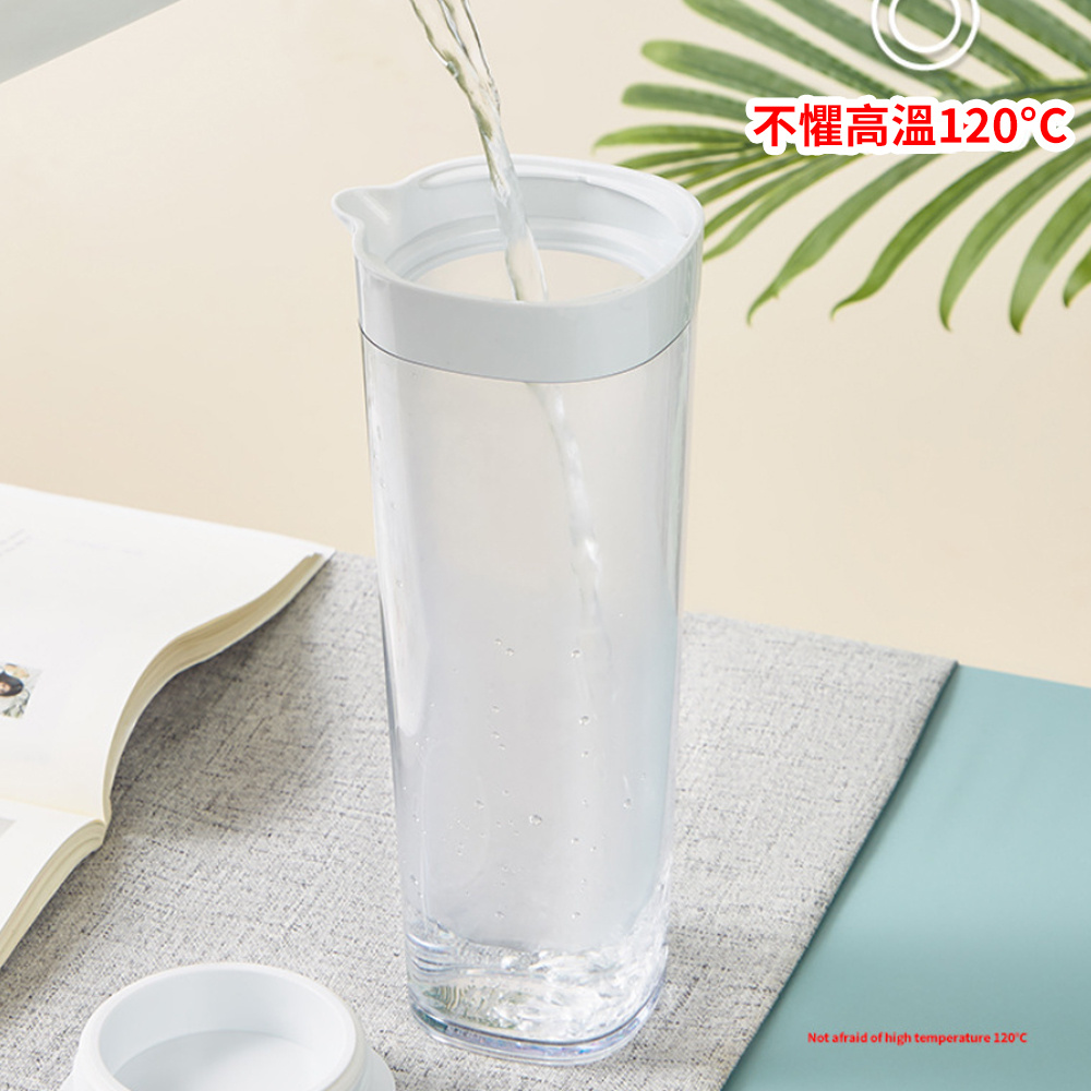 大容量冷水壶 密封涼水壺 花茶壶 滚水壶 滤网茶壶 白色 ［平行進口］ HK2751