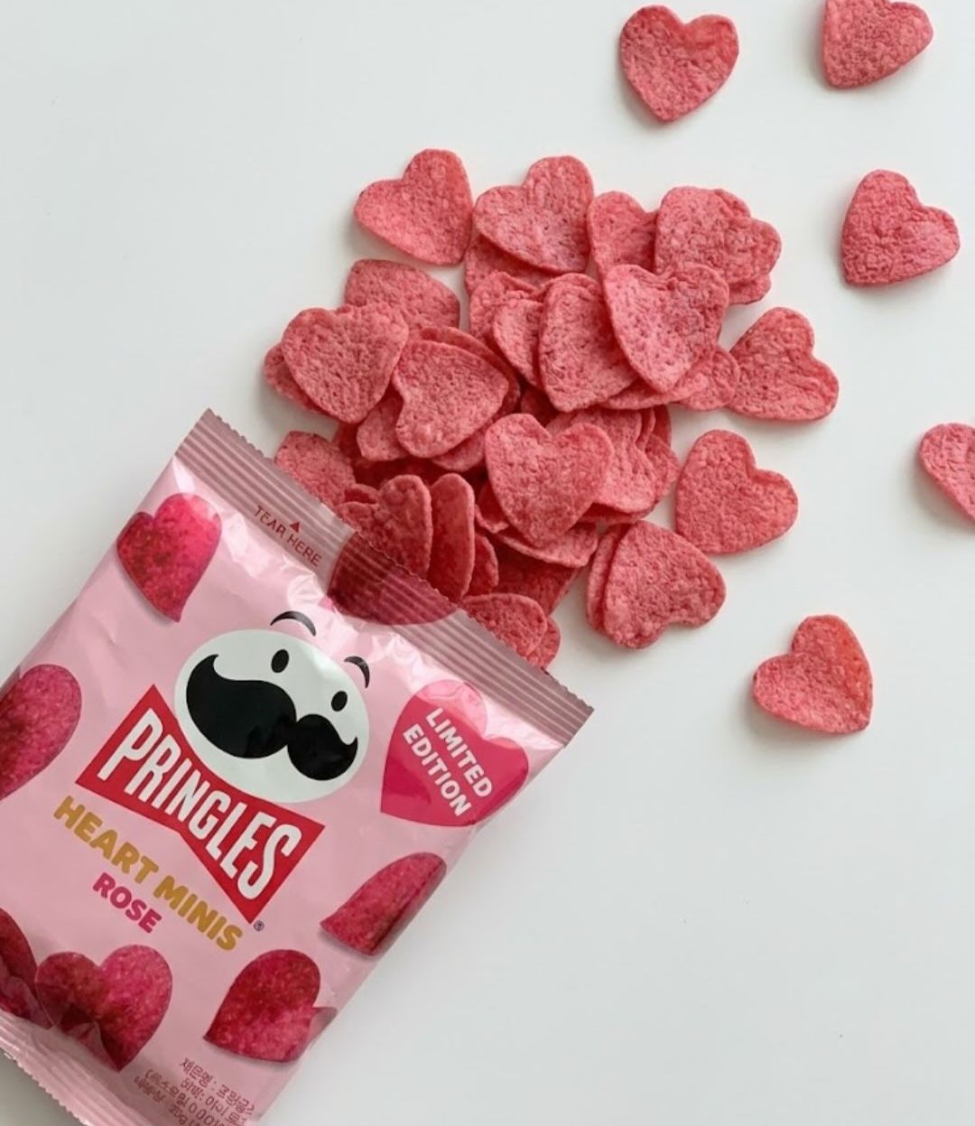 韓國🇰🇷Pringles 心形薯片限量版 | 玫瑰雲呢拿口味❤️