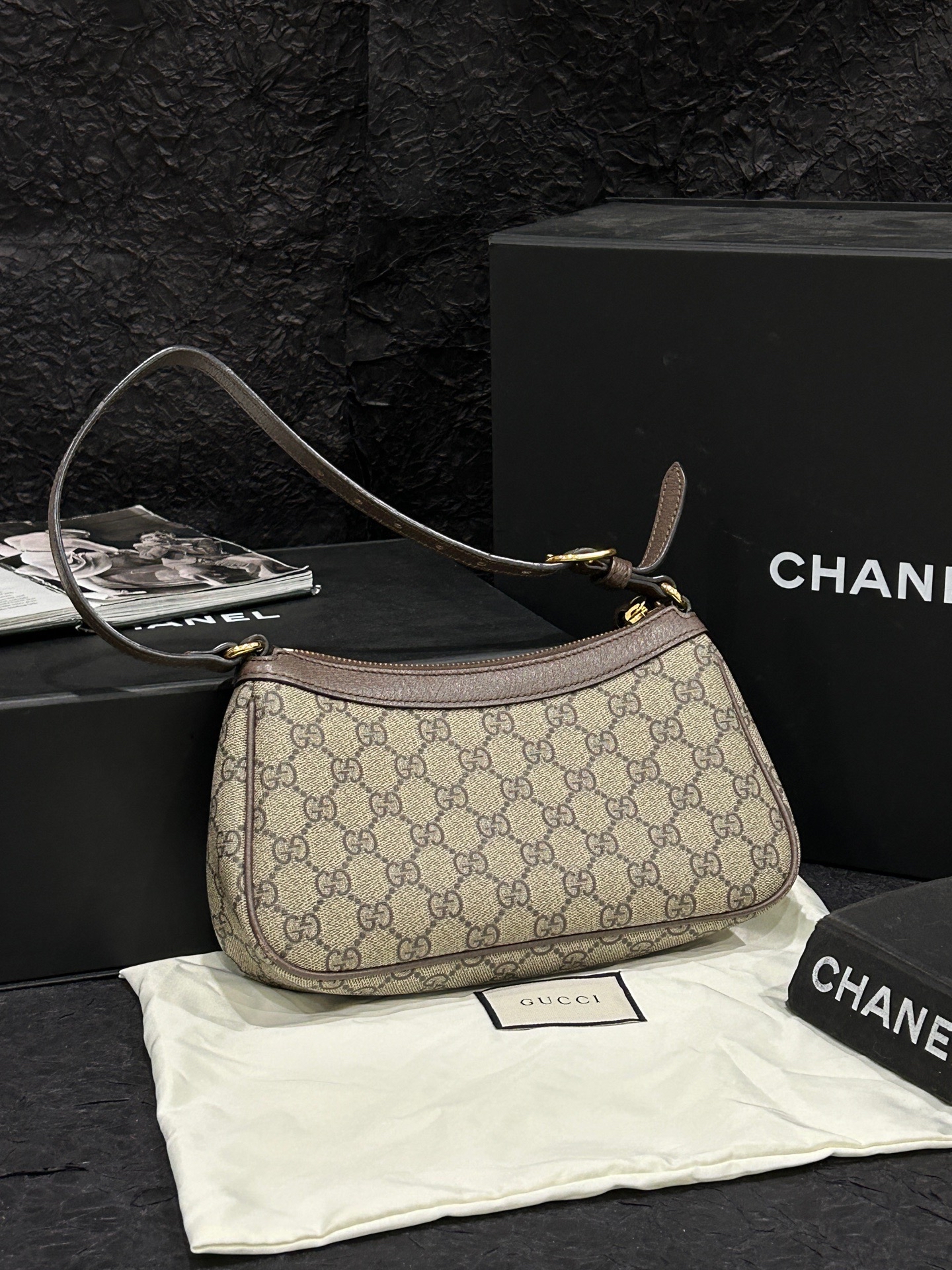 【預訂貨品】Gucci 老花Ophidia腋下包