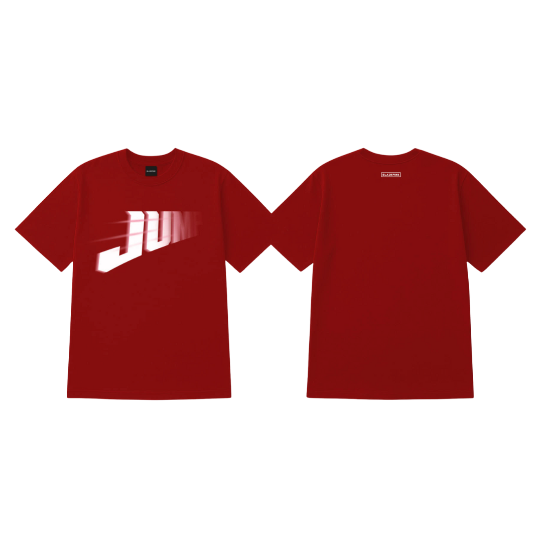 BLACKPINK - [JUMP] BLACKPINK T-SHIRT - RED - OVERSIZED FIT
