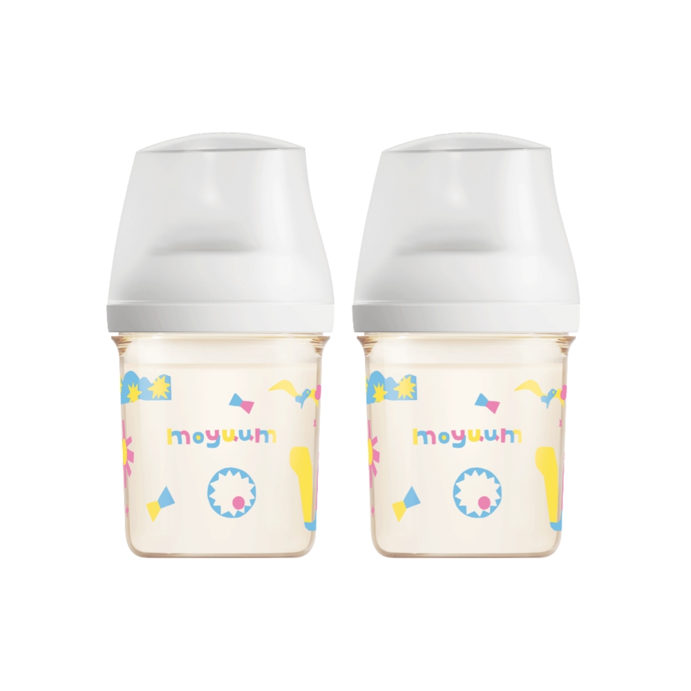 Moyuum - mov.aa PPSU圓口偏心防漲氣奶瓶160ml（白色）x2件_MY223_2
