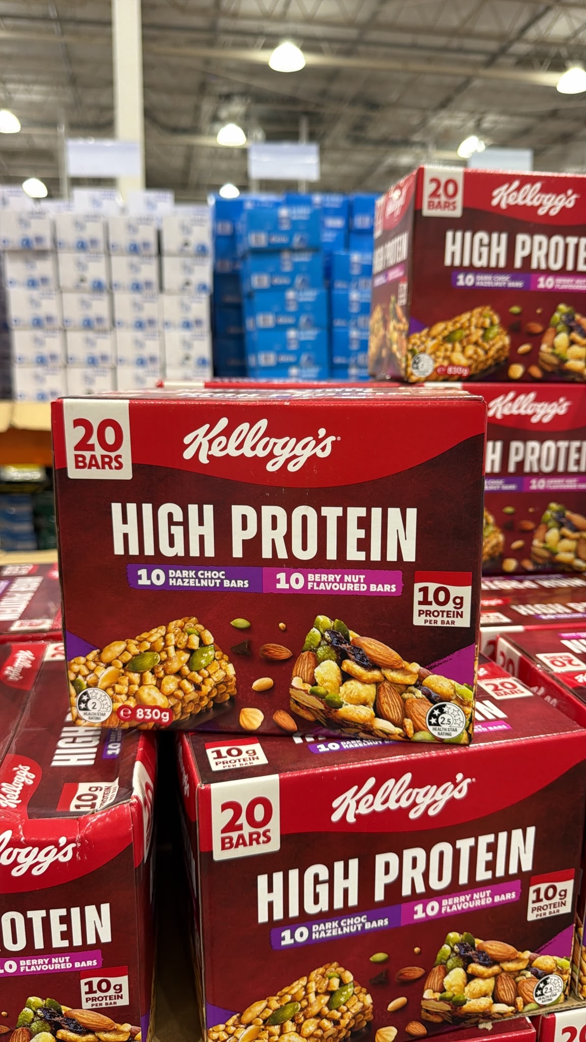 澳洲直送 Kellogg's High Protein Variety Bars（家樂氏高蛋白什錦點心棒）20 入裝。  