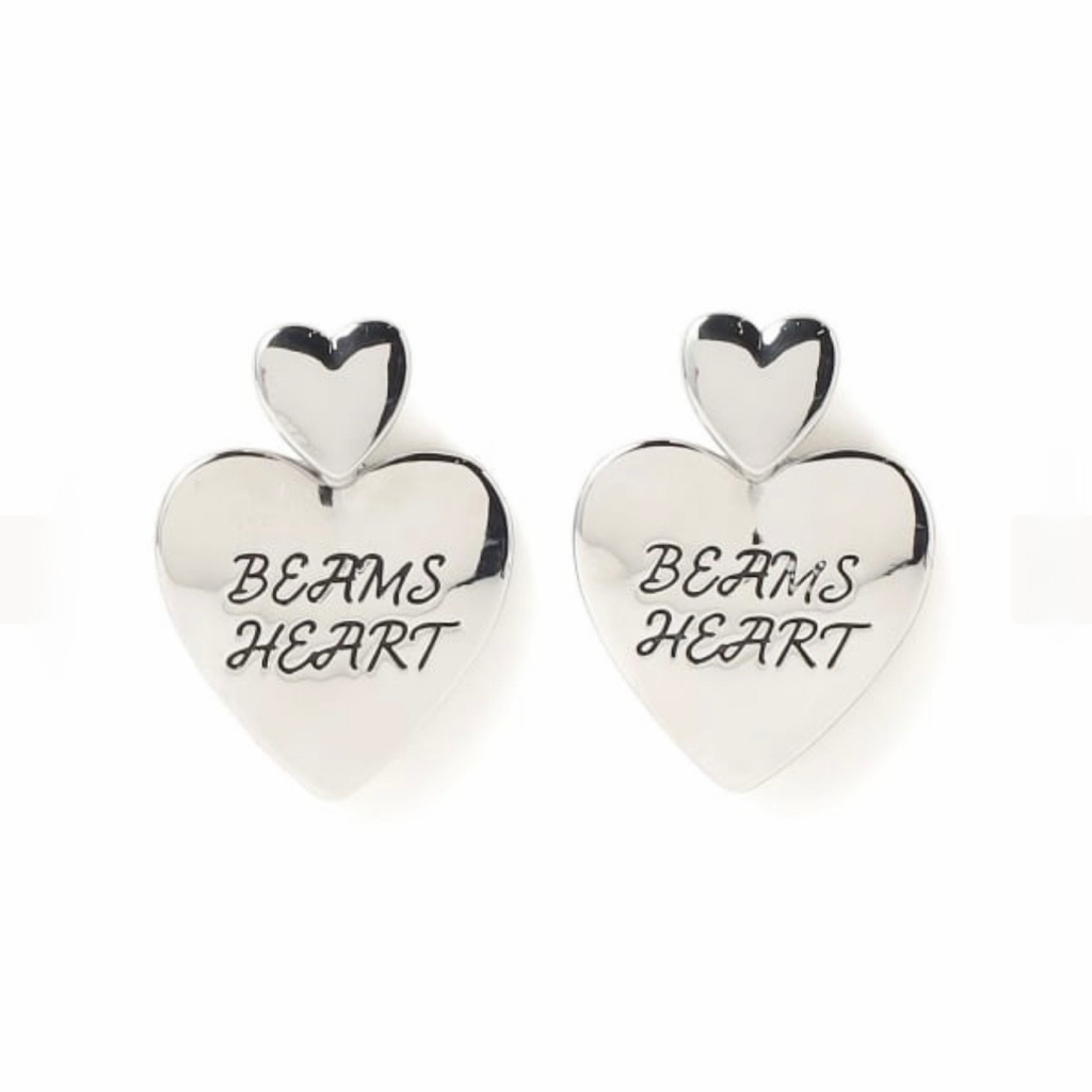 BEAMS HEART 愛心 LOGO 耳環