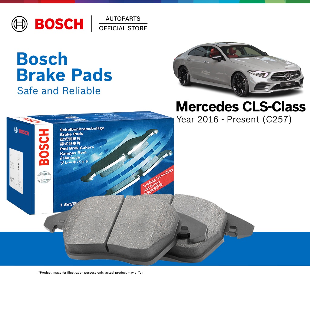 BOSCH Front Brake Pads - Mercedes Benz CLS-Class (C257) CLS350 (year 2018 - Present) - 0986424335