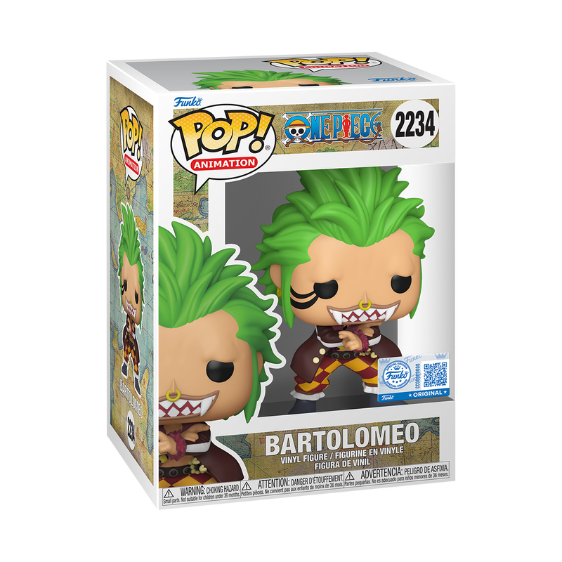 📦訂購 美國代購 Funko POP! ONE PIECE Bartolomeo Figure 海賊王 食人鬼 巴托洛米奧 模型