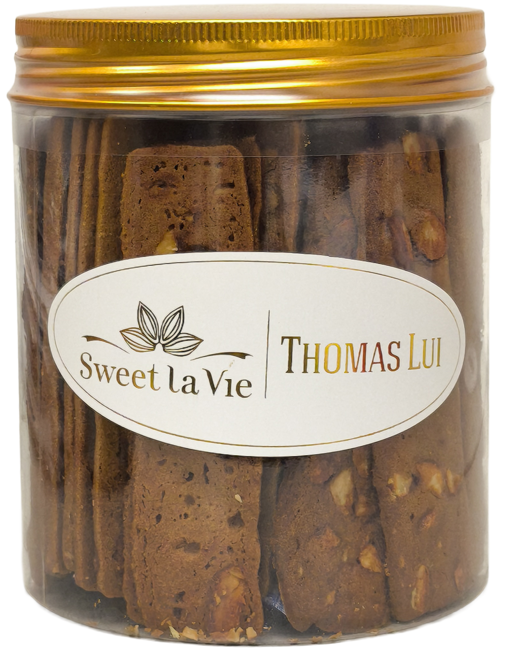 foodtalk 限量 <🎉 Sweet la Vie x Thomas Lui> 🌟 Caramel Coffee Almond Cookies  咖啡焦糖杏仁曲奇  (330g)