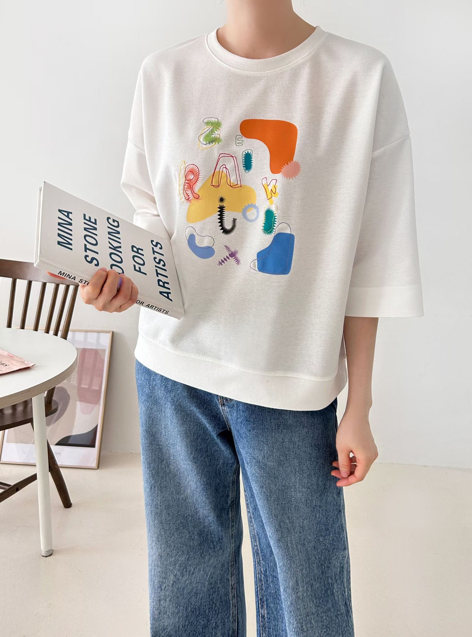 韓國英文字衫 M500 03no10240