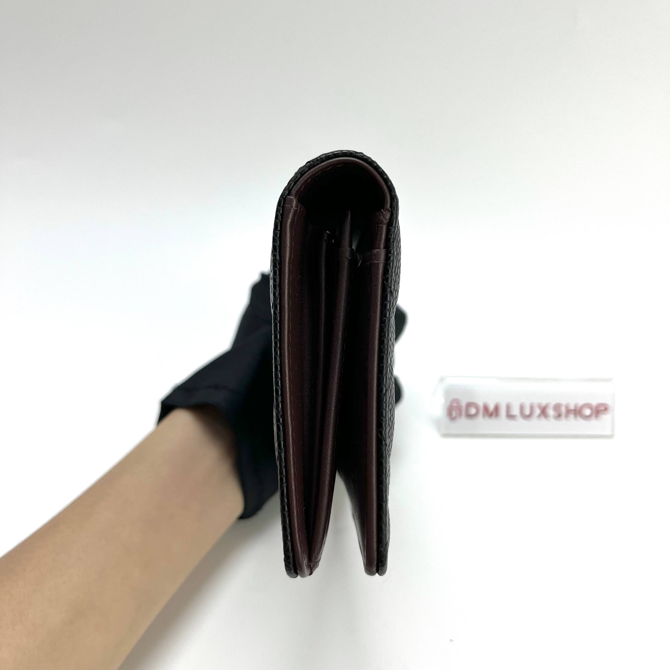 Chanel Black Caviar Long Wallet (Serial 28)