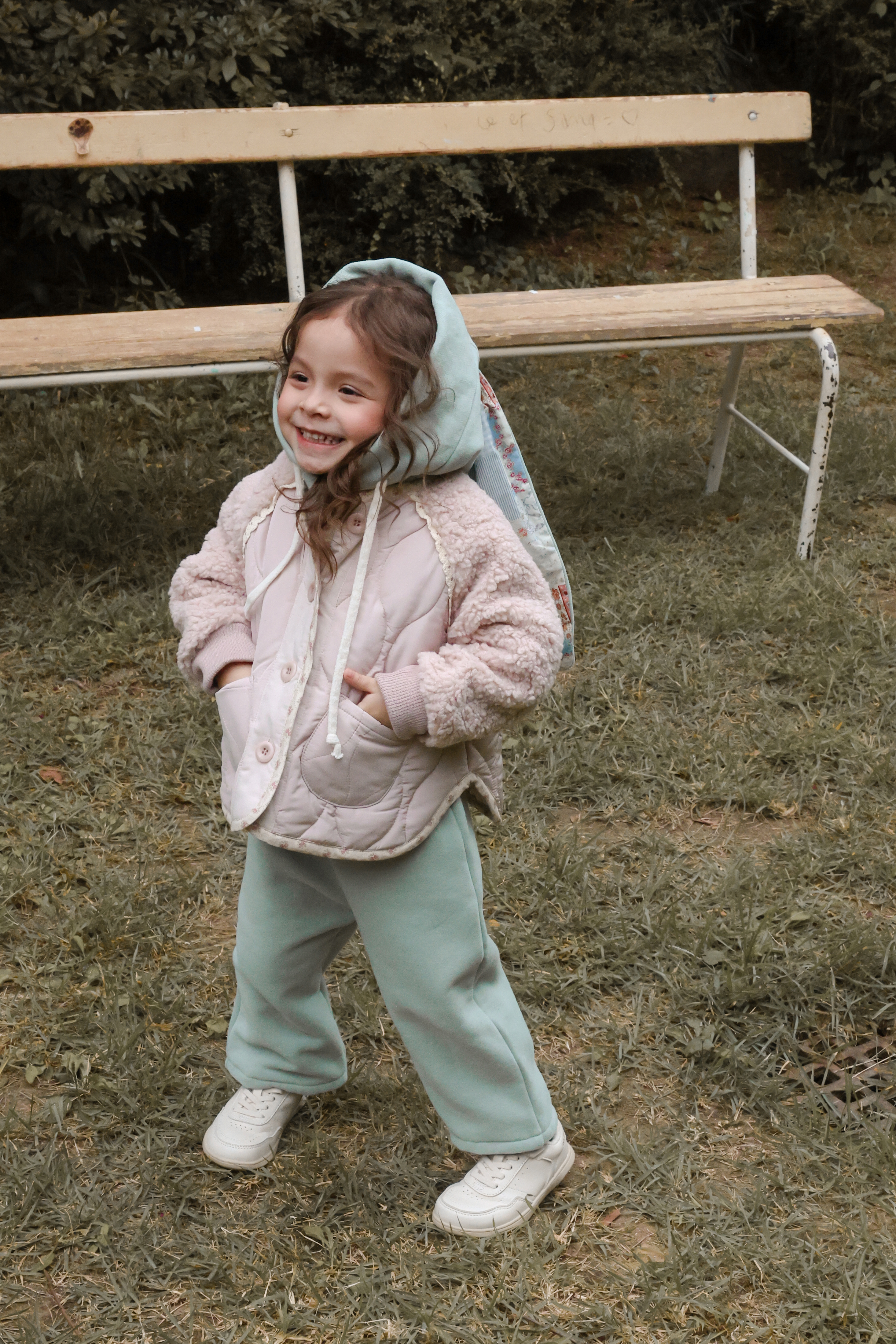 FLO | Noel quilted jumper Pink