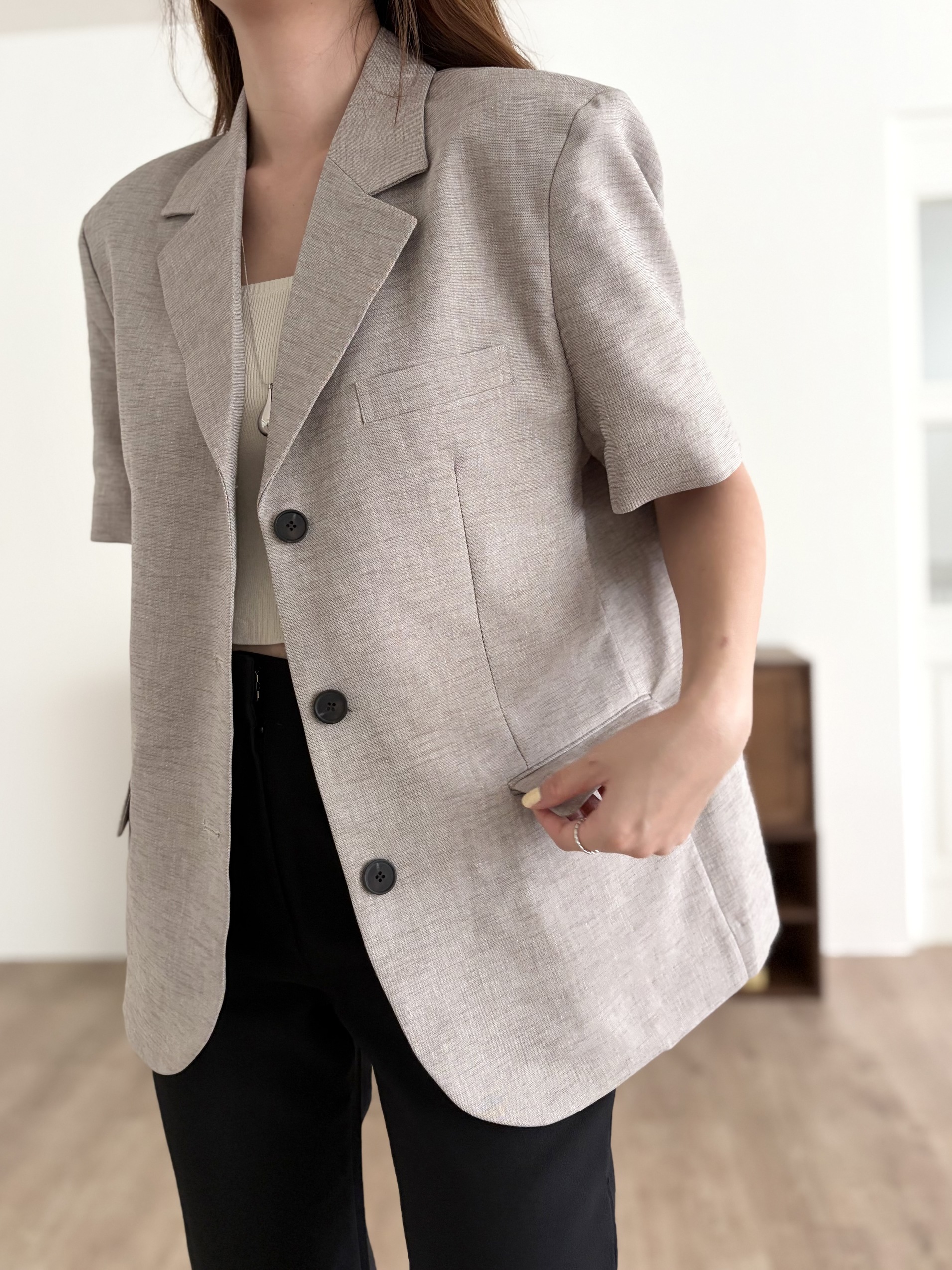 The Oversized Oatmeal Blazer