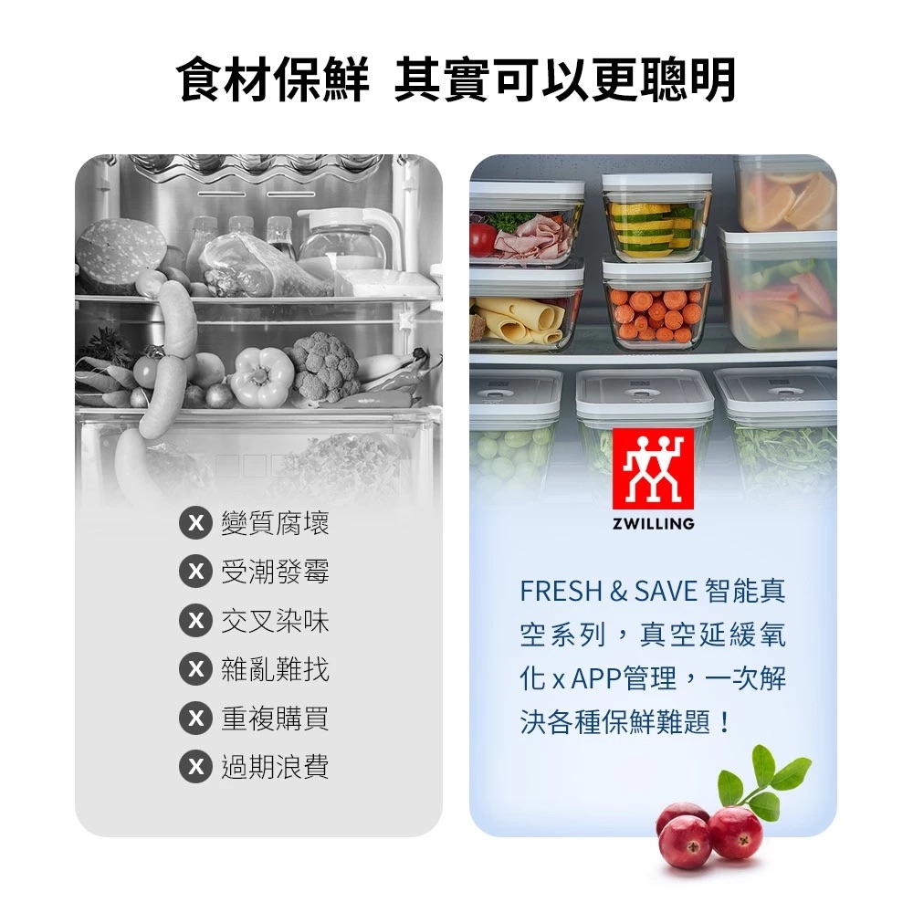 德國孖人牌 - ZWILLING® Fresh & Save 真空樹脂保鮮套裝7件