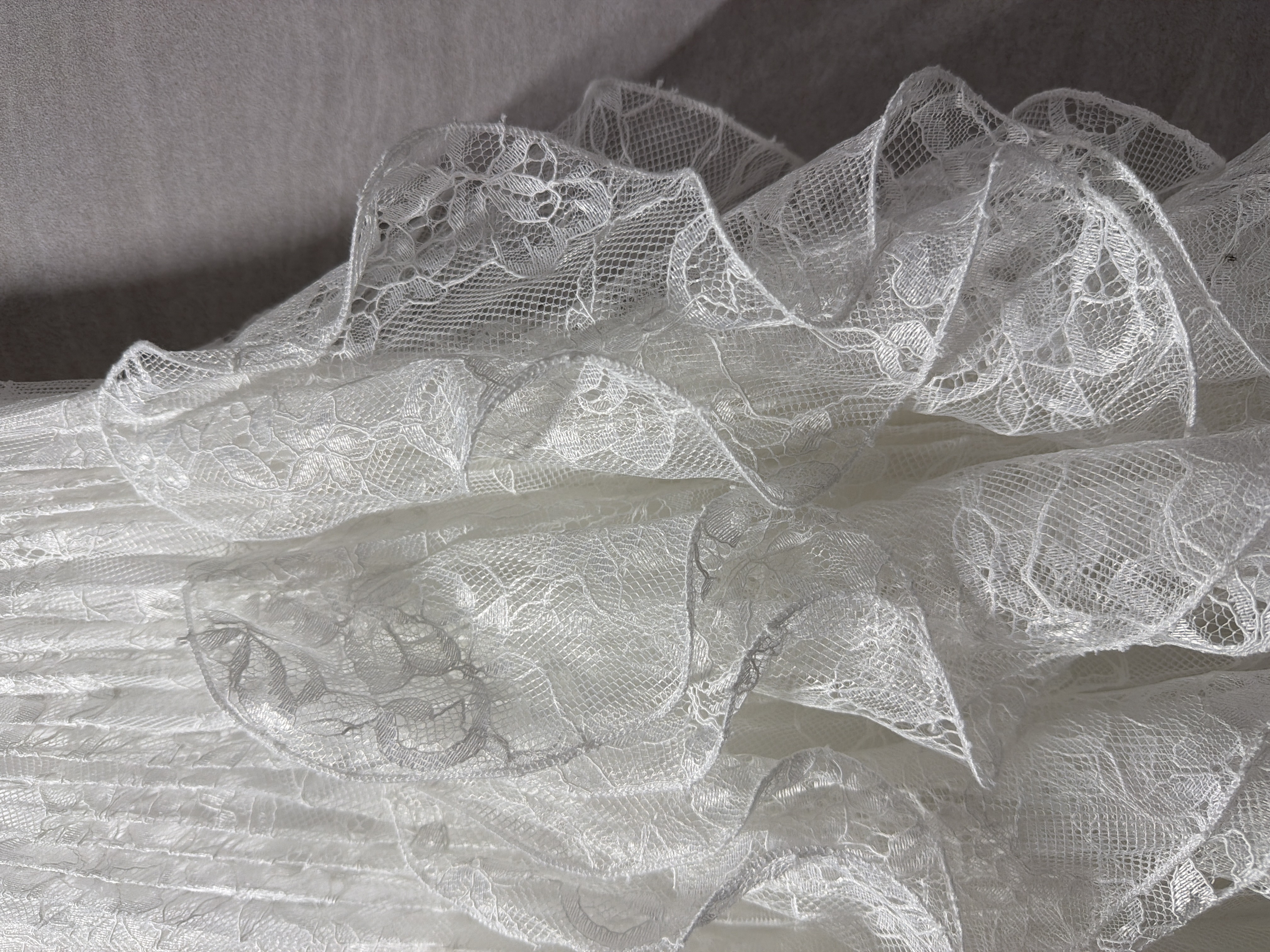 浪漫蕾絲荷葉邊長裙