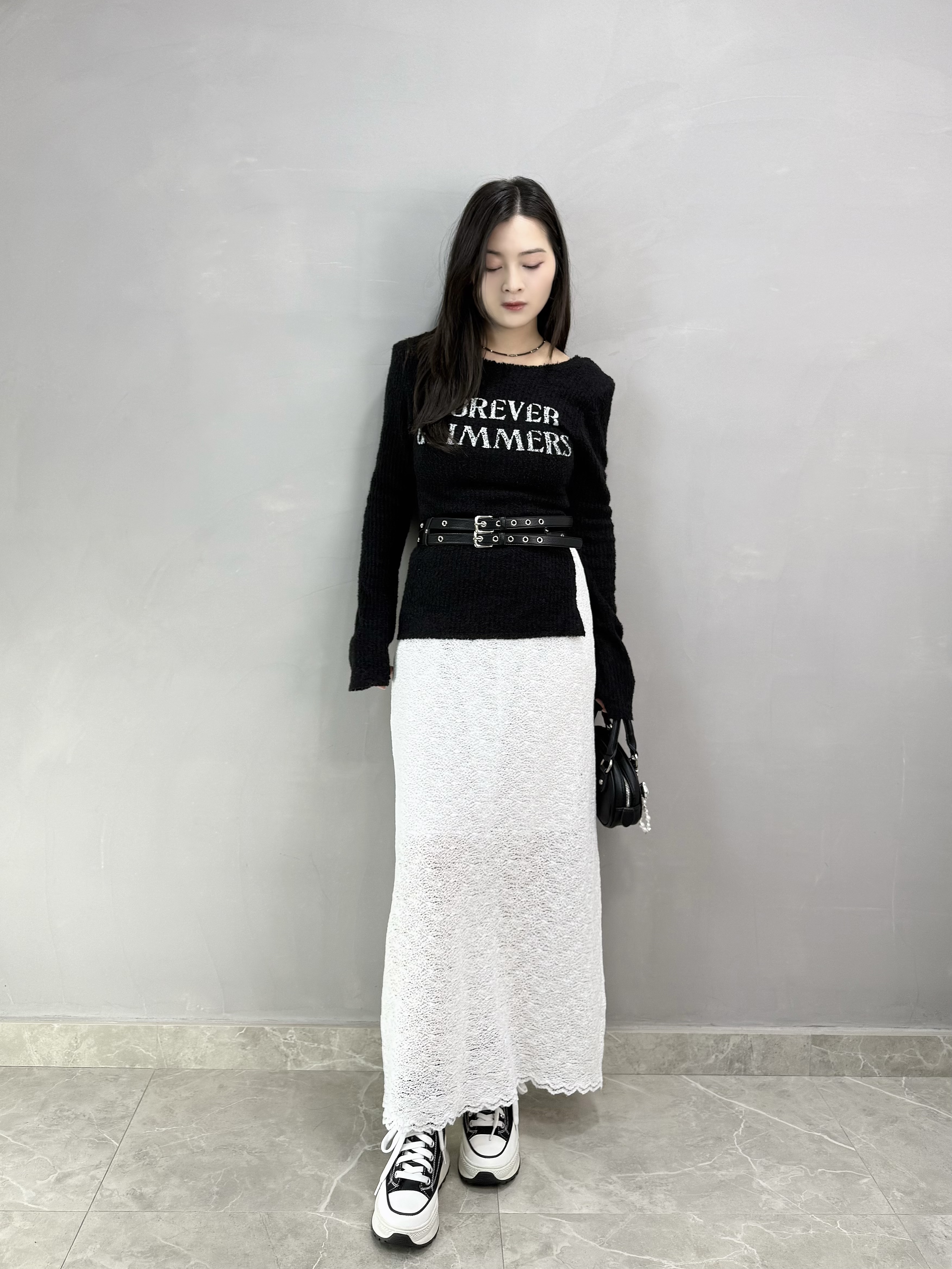 G73 通花半截長裙