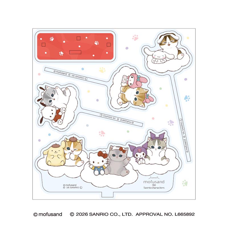 日本預訂📍Mofusand貓貓 x Sanrio系列第三彈 - 大立牌 17/4日本開售