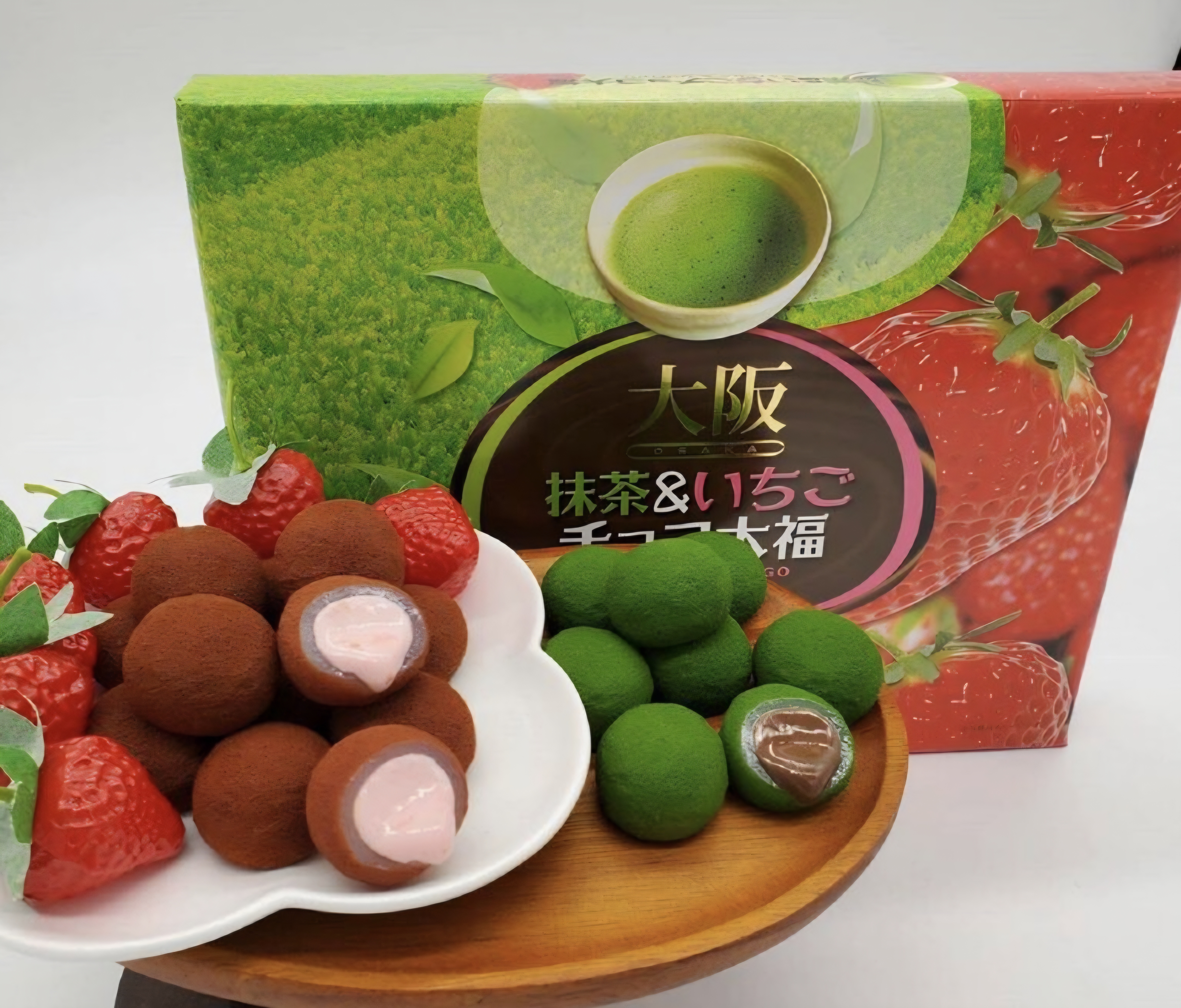 大阪抹茶草莓大福30粒