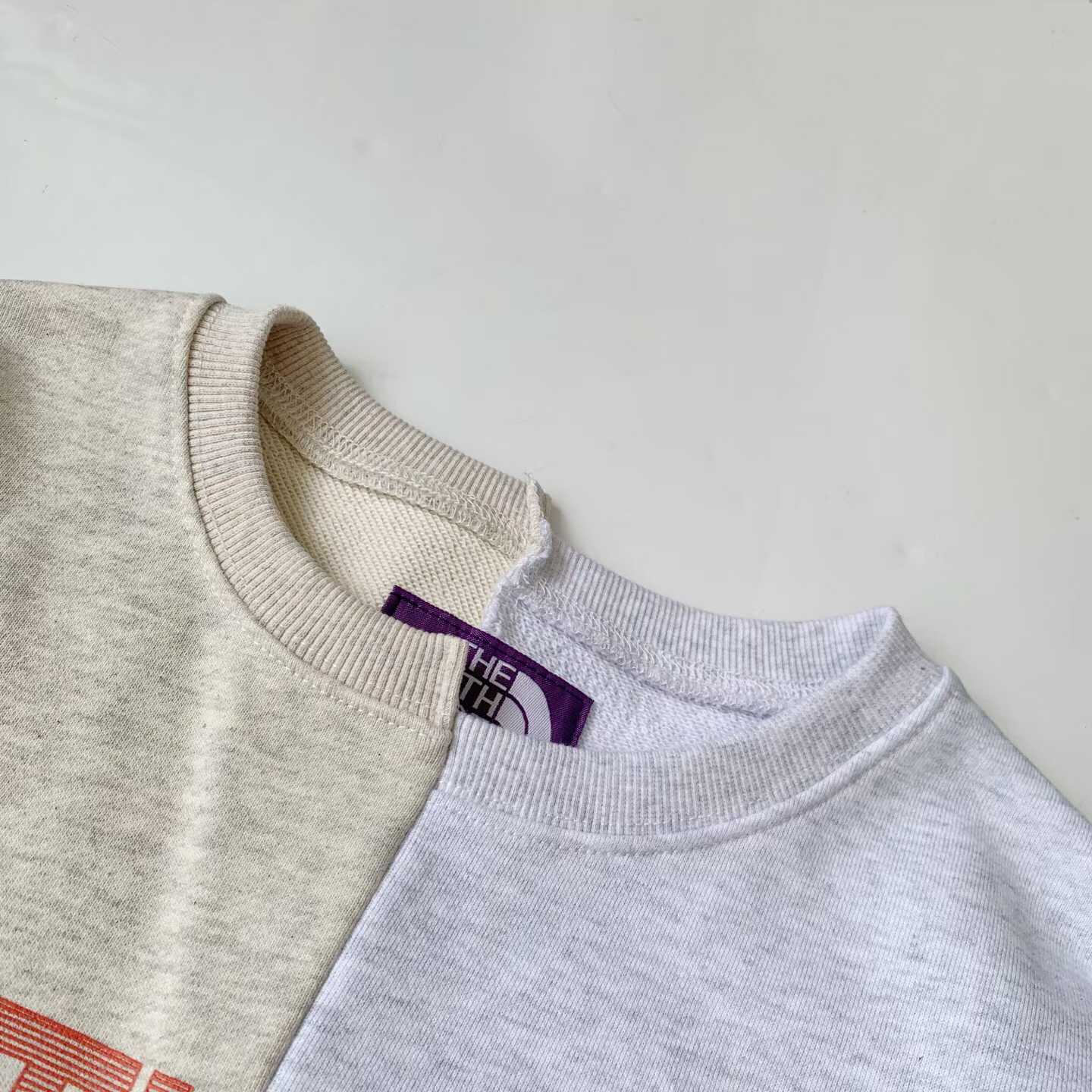 預訂 TNF Purple Label x Beams不對稱撞色拼衛衣 [貨號26A876]