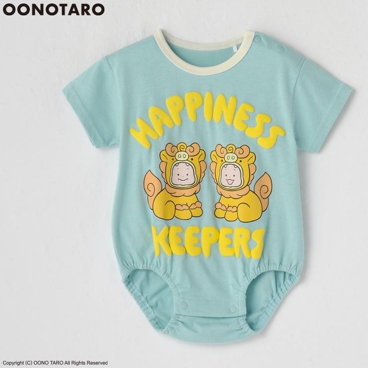 🇯🇵限量預訂 日本直送🇯🇵Oonotaro人物沖繩獅子前後印花短袖包屁衣