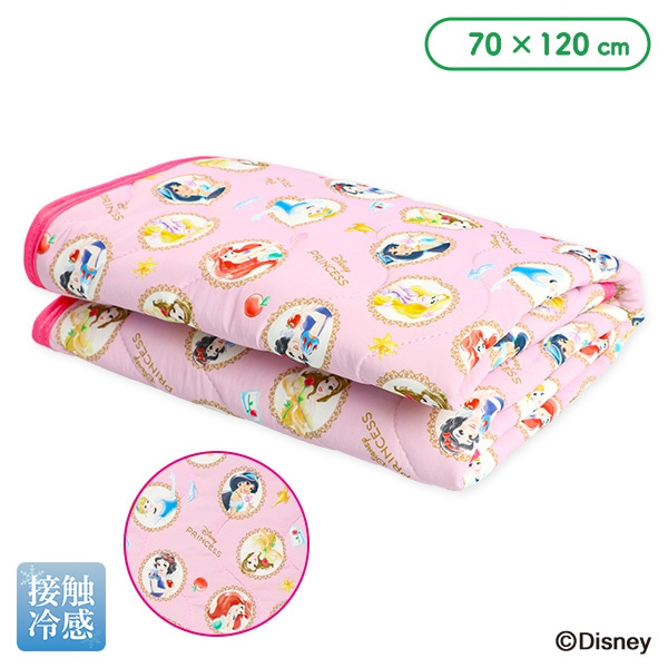 🇯🇵預訂 日本直送🇯🇵Disney公主滿印涼感絎縫床墊70x120cm