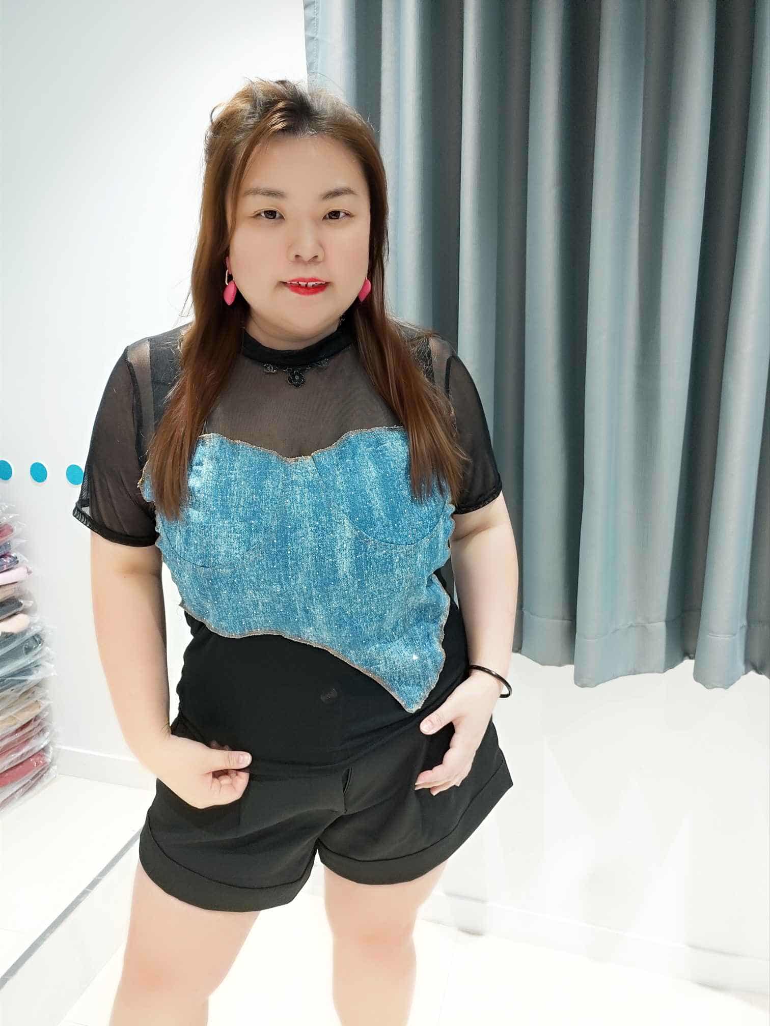 DOD07 拼接设计款上衣