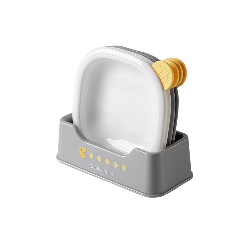 餐臺吐骨碟 骨頭盤 垃圾收納 零食盤 水果盤 黃色［平行進口］ HK2766