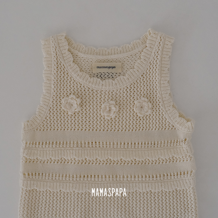 MMSPP | Knit Flower vest (M100-115)