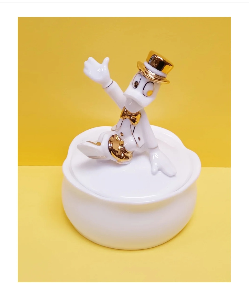 BONE CHINA POWDER BOX 骨瓷粉盒 Donald Duck   (KD-52)
