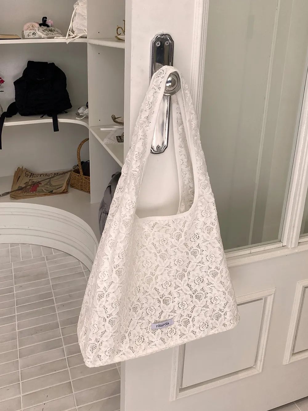 <預訂>🇰🇷RolaRola LACE BAG WHITE ‼️到貨日期12至15日‼️ 截單日期:23/3/2026