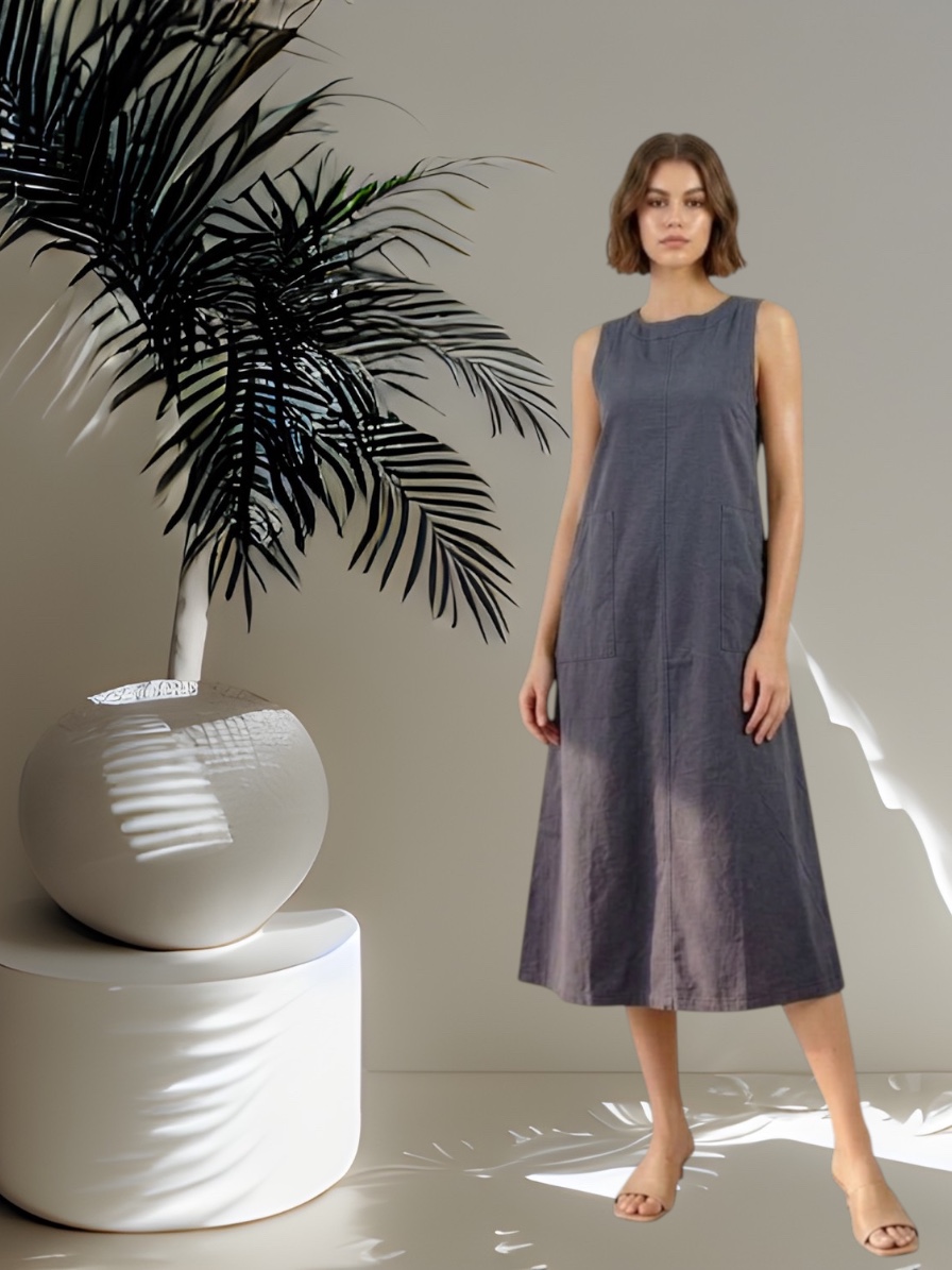 W80006 - Column Dress
