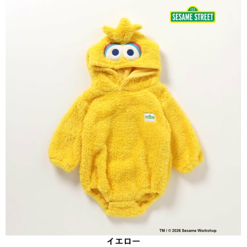 🆕【⭐訂購⭐】🇯🇵日本直送 🌀 #SesameStreet 可愛連帽造型 蓬鬆毛絨針織 連身衣 ［3款選］🌀[ELJA-0194][261121]