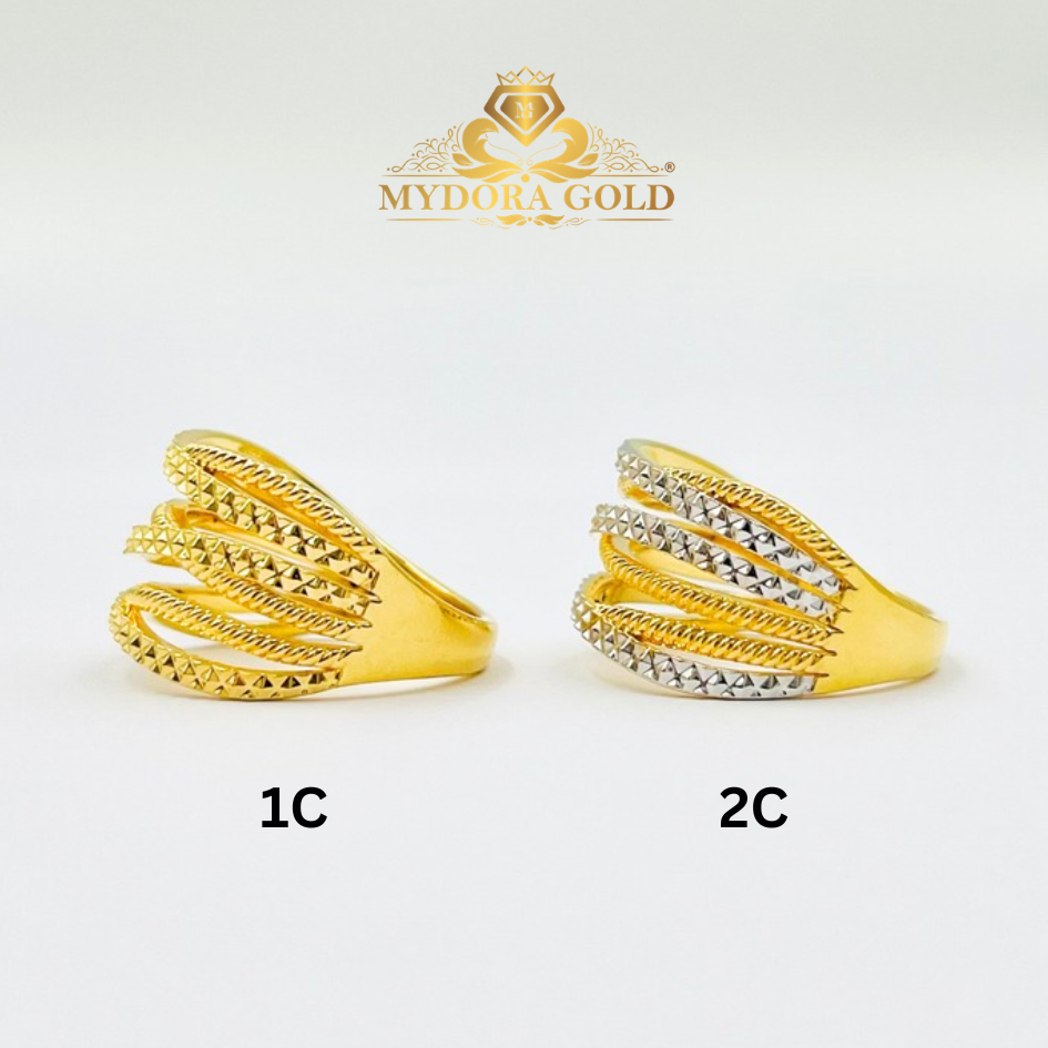 MYDORA Cincin Silang Signature 6 Layer (5G) l EMAS 916/22K