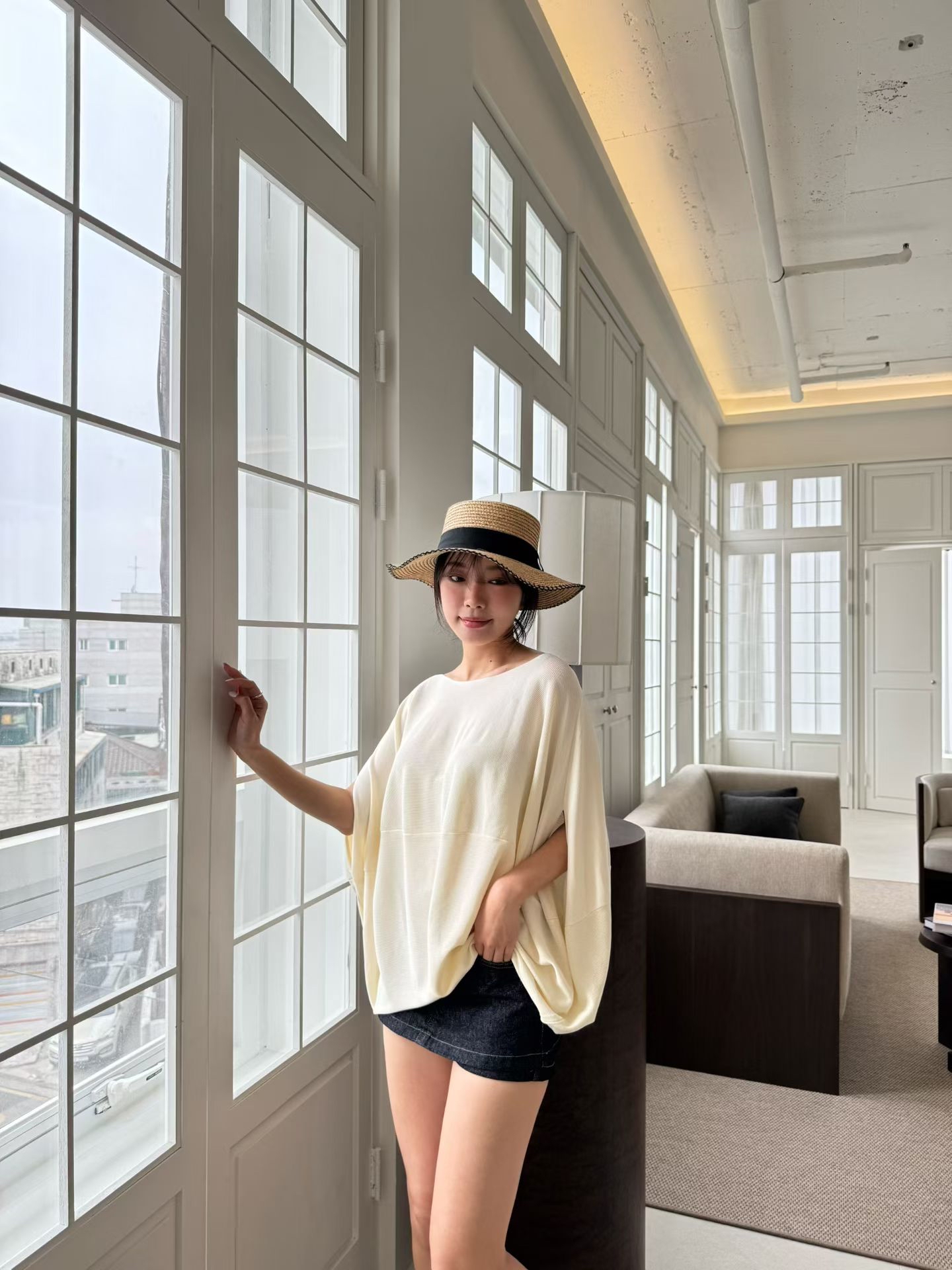 M11 蝙蝠袖斗蓬Top 