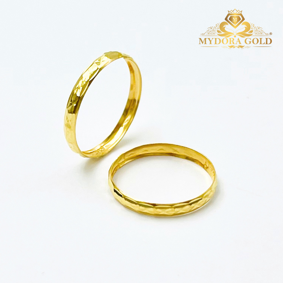 MYDORA Cincin Belah Rotan Stamping l EMAS 916/22K