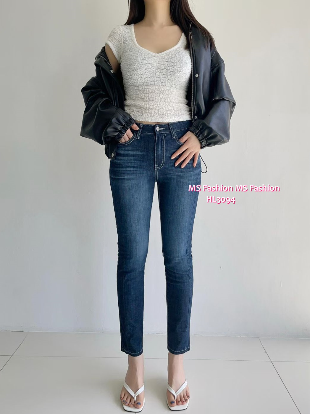 HL3094 韓國🌼Howluk深藍slimcut牛