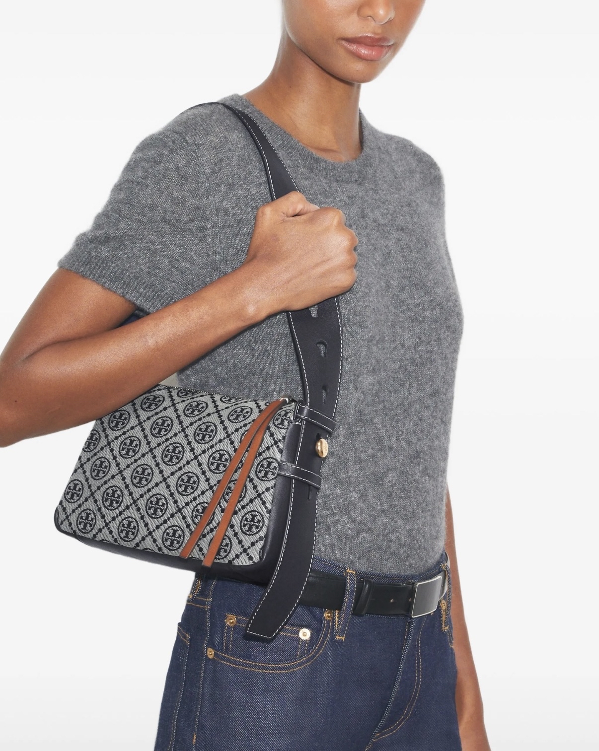 Tory Burch small Romy T Monogram shoulder bag