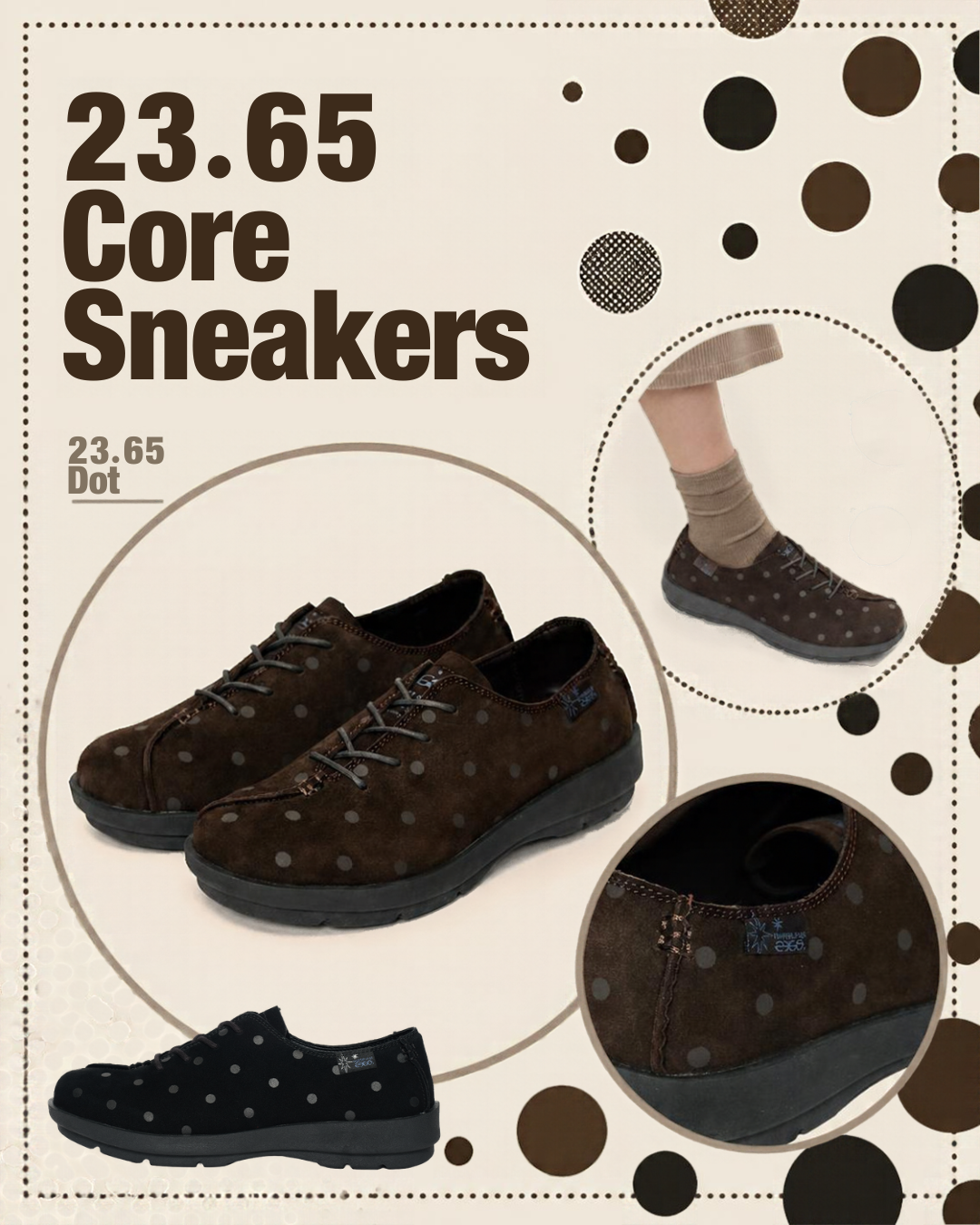23.65 Core Sneakers(波點款)