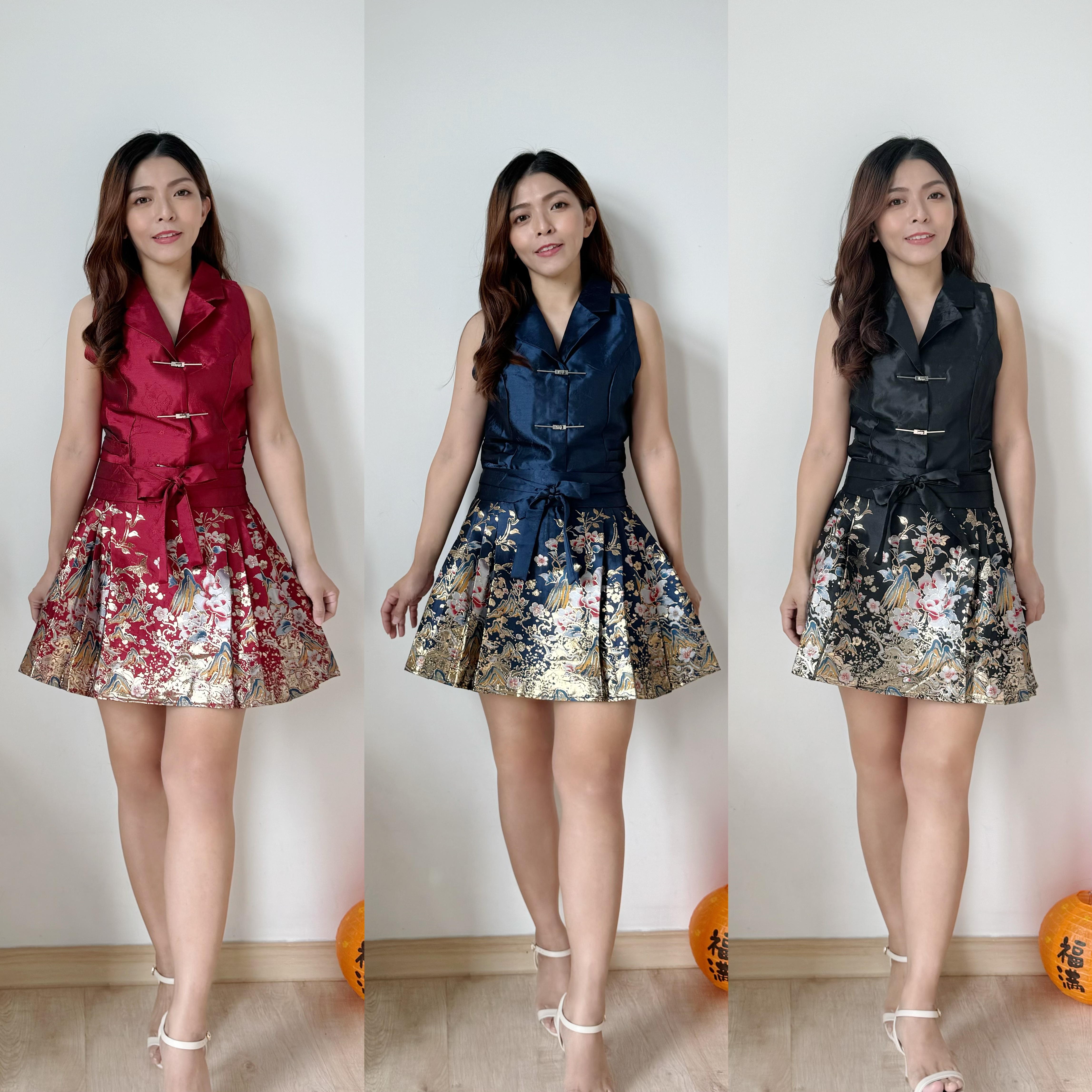 “锦织归韵” 新中式马甲+马面裙套装 (3 colours) 高品✨Premium Quality