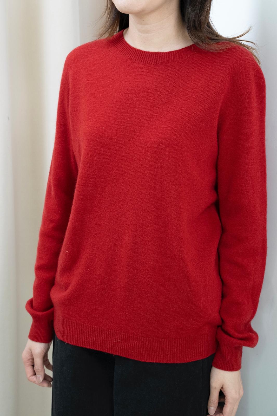 合身羊毛上衣（紅色）