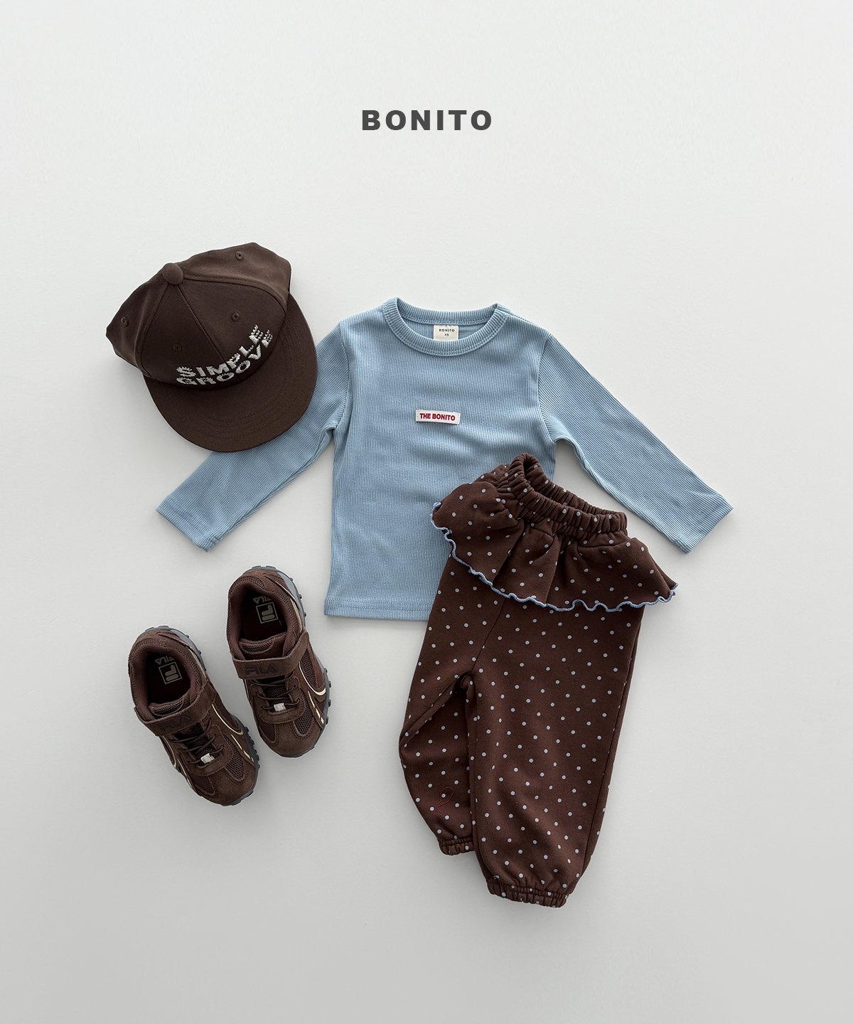 Bonito | Dot frill jogger pants