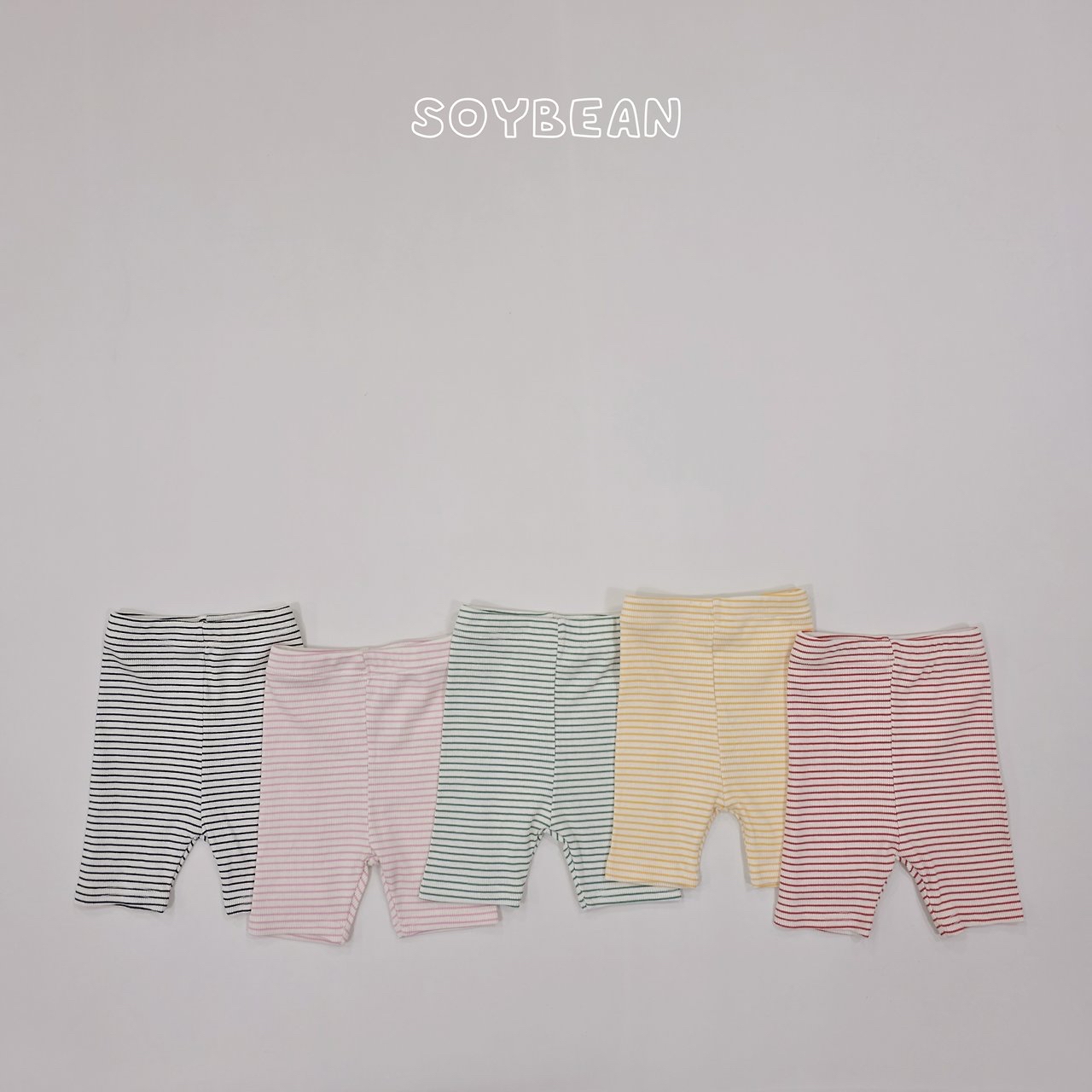 Soybean | Stripe Leggings(Yellow/Mint/Pink 110-120)
