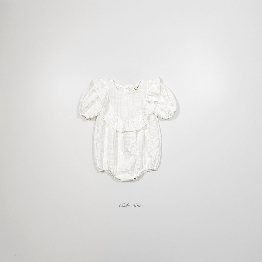 ☀️預訂 韓國直送☀️🇰🇷Bebenine兩色大荷葉邊短袖包屁衣