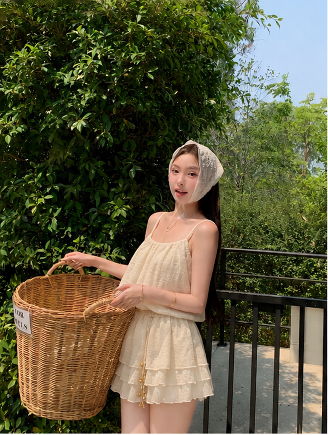 1801 Soft ruched singlet top | 柔感抽褶吊带